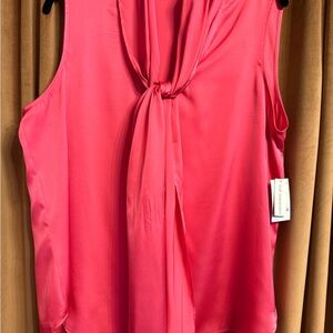 Bar III Vibrant Pink Sleeveless Blouse